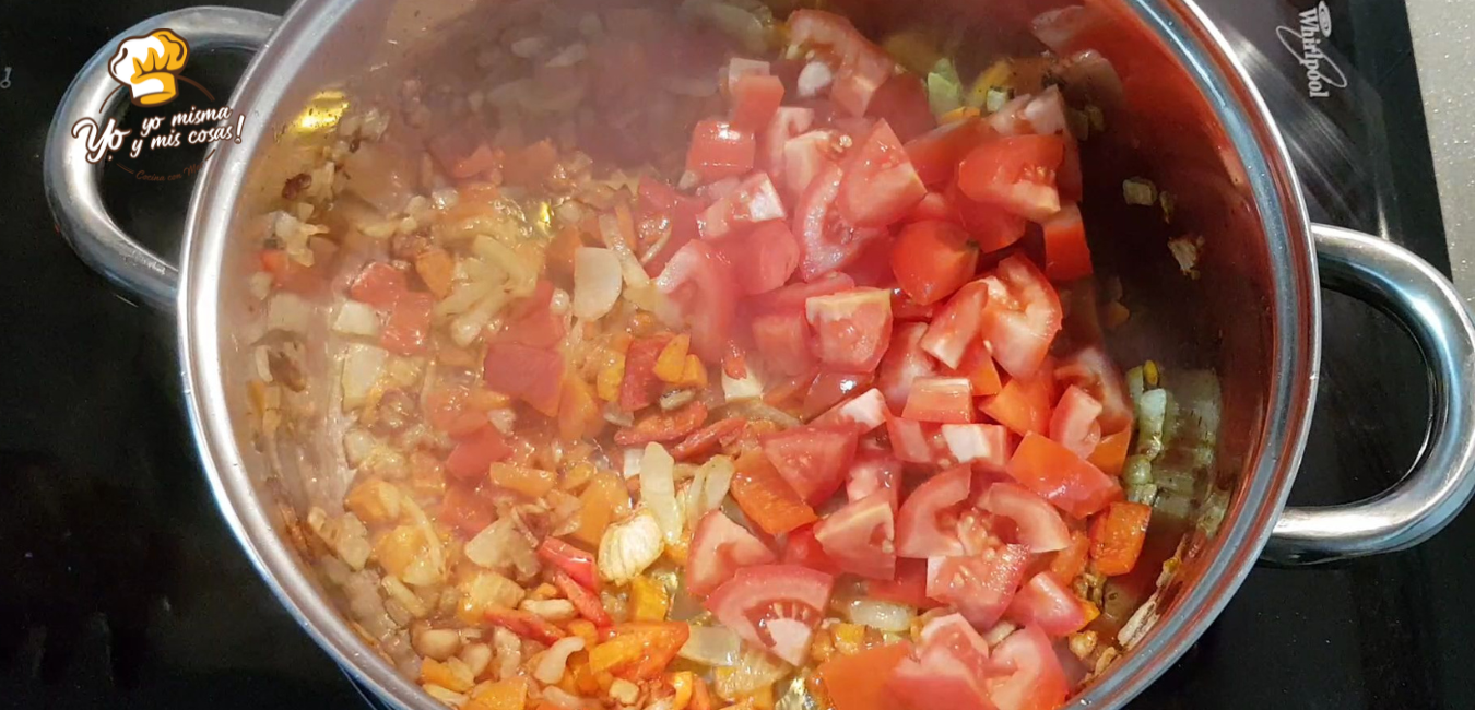 guiso de calabaza con verduras y hortalizas