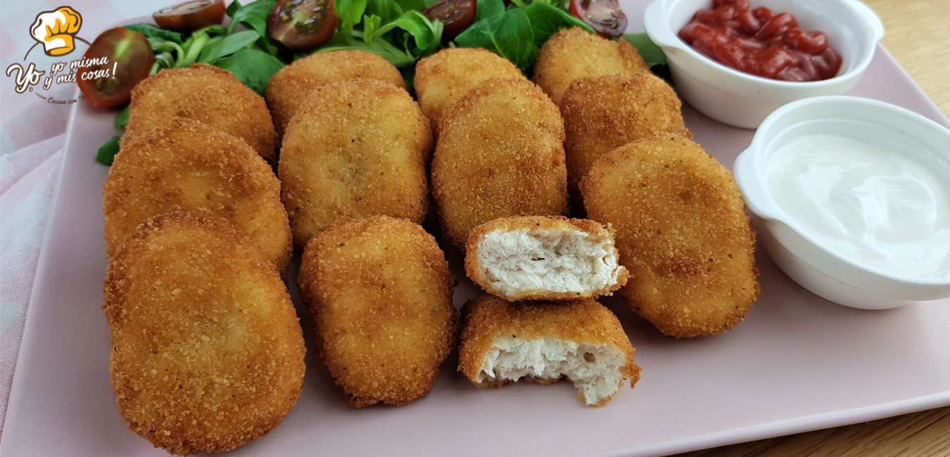 Nuggets de pollo caseros