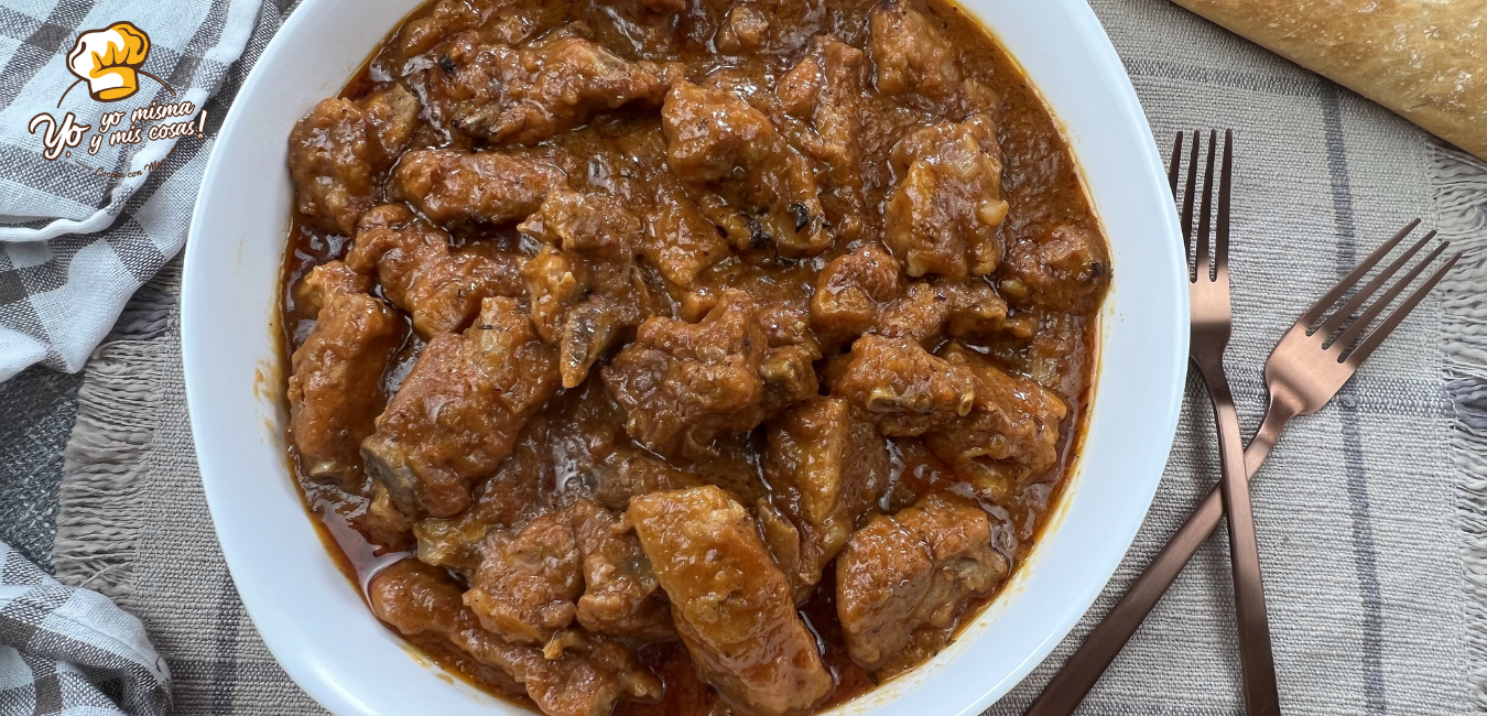 receta de costillas en salsa fácil 