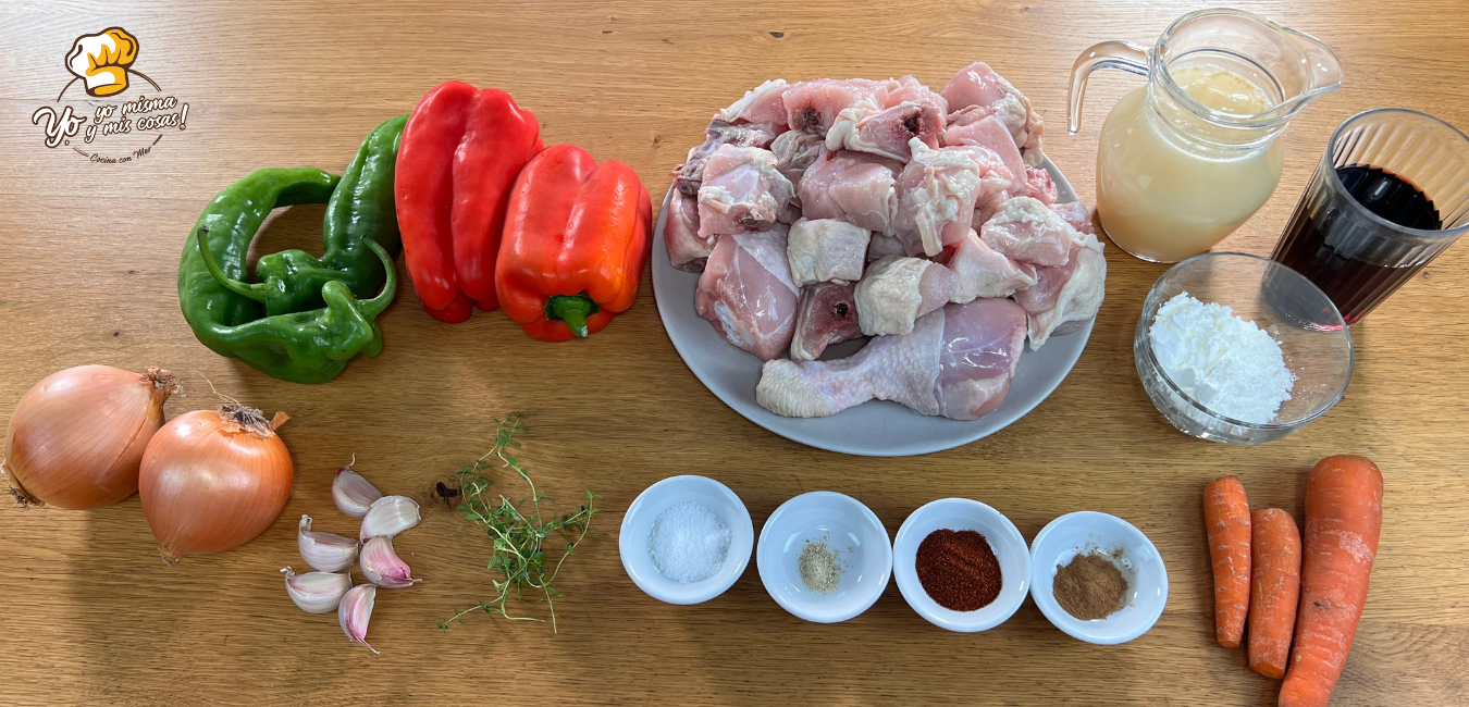 pollo en salsa con un ingrediente especial 