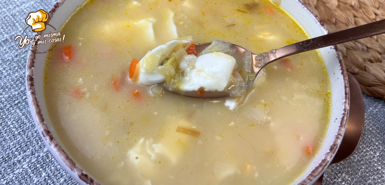 sopa de puerros 