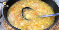 sopa de puerros