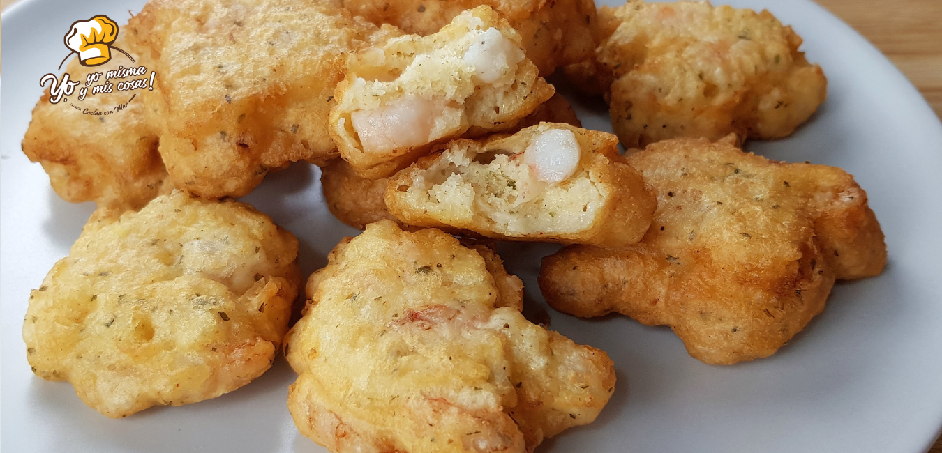 buñuelos de gambas 