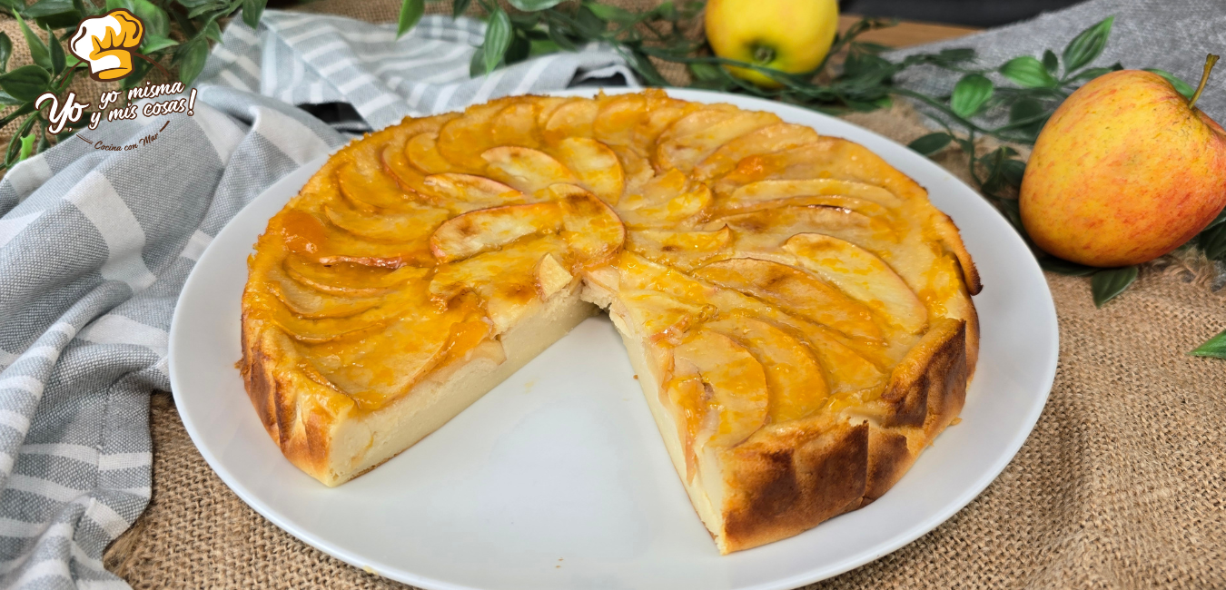 Tarta de manzana y yogur