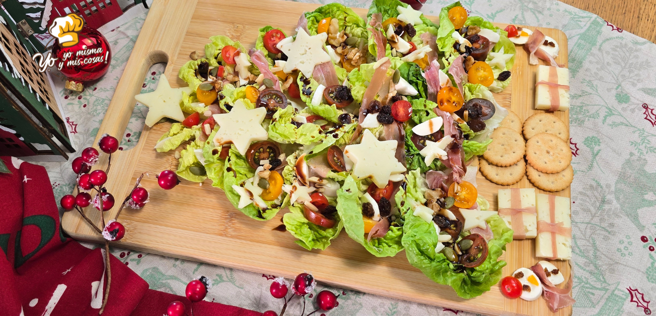 receta de ensalada árbol navideño 