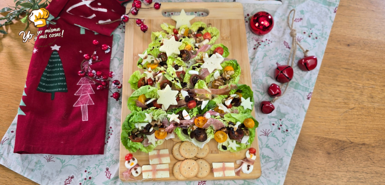 receta de ensalada árbol navideño