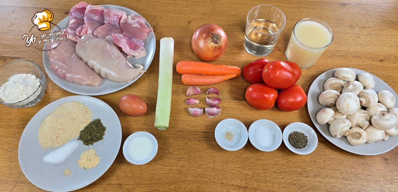 albóndigas de pollo en salsa