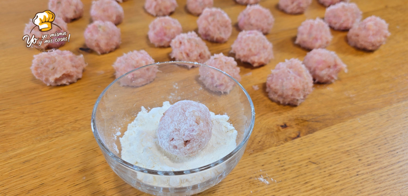 albóndigas de pollo en salsa