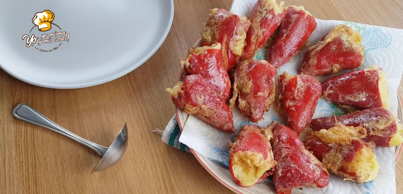 pimientos rellenos de brandada de bacalao 