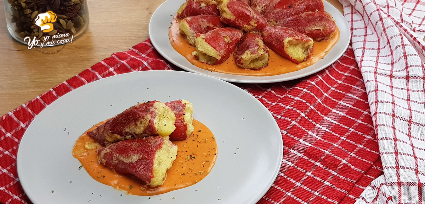 pimientos rellenos de brandada de bacalao 