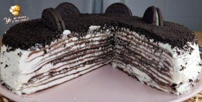 tarta de crepes y oreo